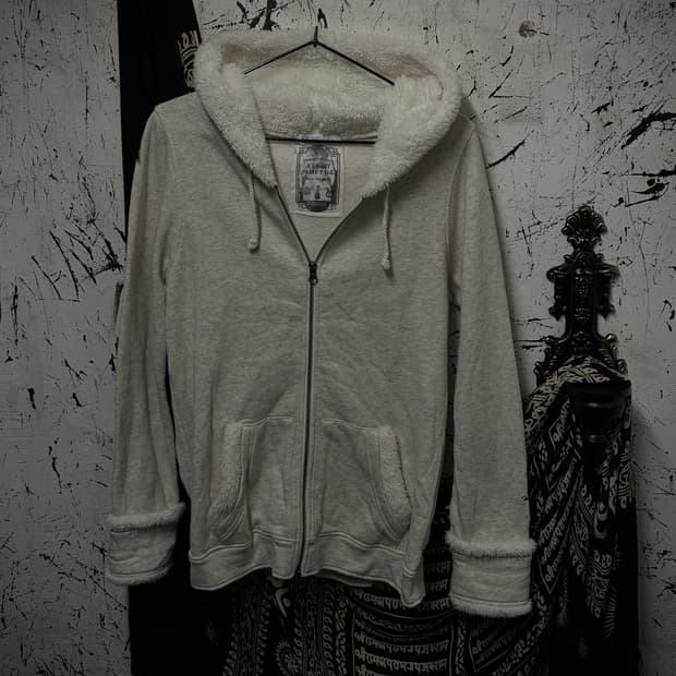 Takeokuchi Fur Hooded Zip-Up