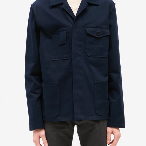 메종마르지엘라 20FW 네이비셔츠자켓