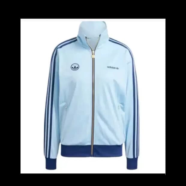 W 아디다스 하늘색 져지 일본 재팬 트랙탑 우먼