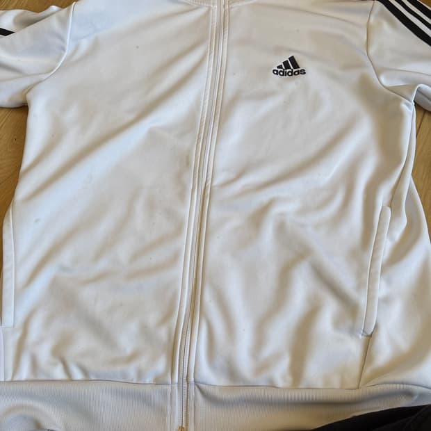 아디다스 져지 3S 레귤러 핏 더블 니트 트랙 탑