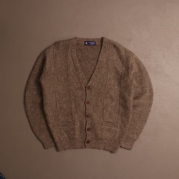 유럽빈티지 헤비울 가디건 A1864