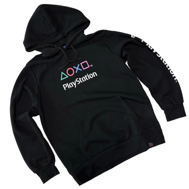 플레이스테이션 오피셜 로고 그래픽 후드 티셔츠