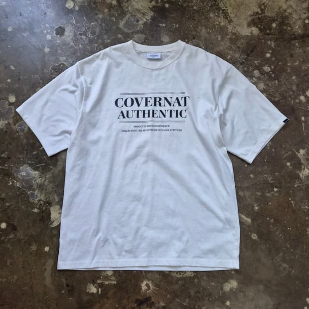 XL) 커버낫 로고 반팔티 반팔 티셔츠