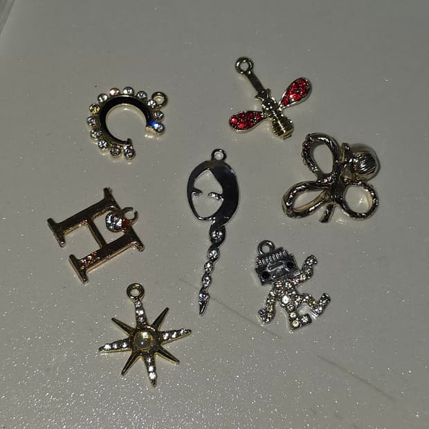 1000원 빈티지 앤틱 목걸이참 7개 세트 일괄