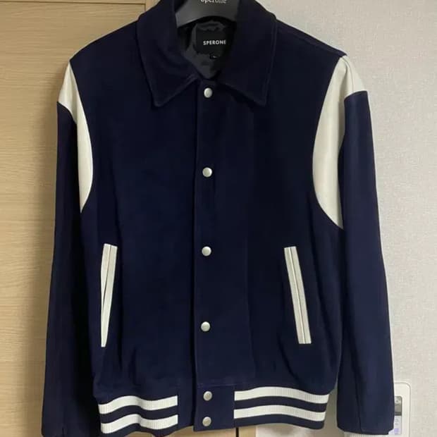 스페로네 카우 스웨이드 스타디움 숏 자켓L