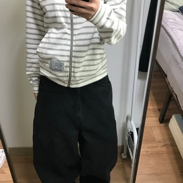 스트라이프 벌룬데님