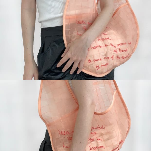 no.043 sheer custom tote