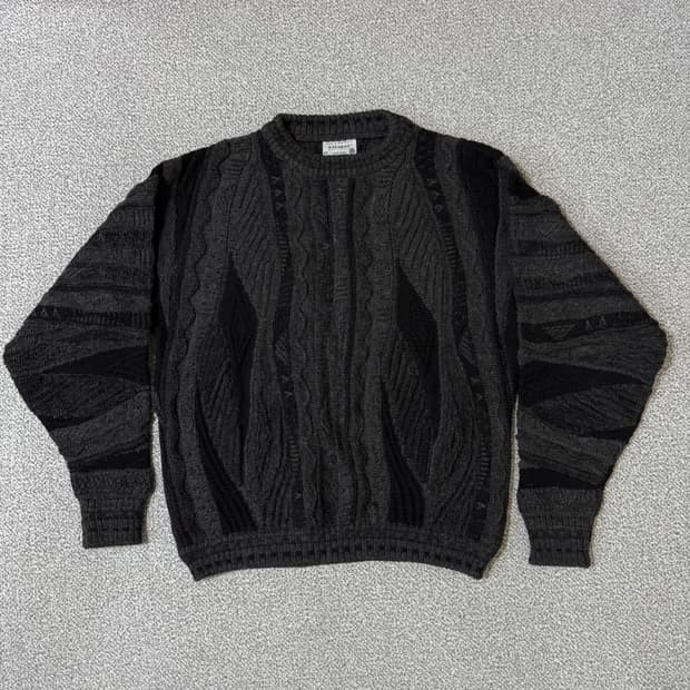 쿠지st 호주 울 케이블 니트 M