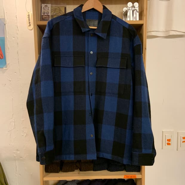 질스튜어트 플란넬 퀼팅 자켓