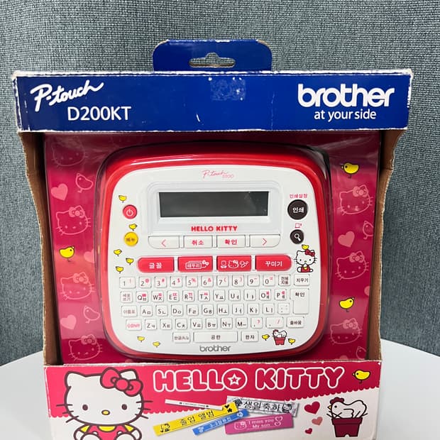 브라더 헬로키티 라벨기 P-touch D200KT