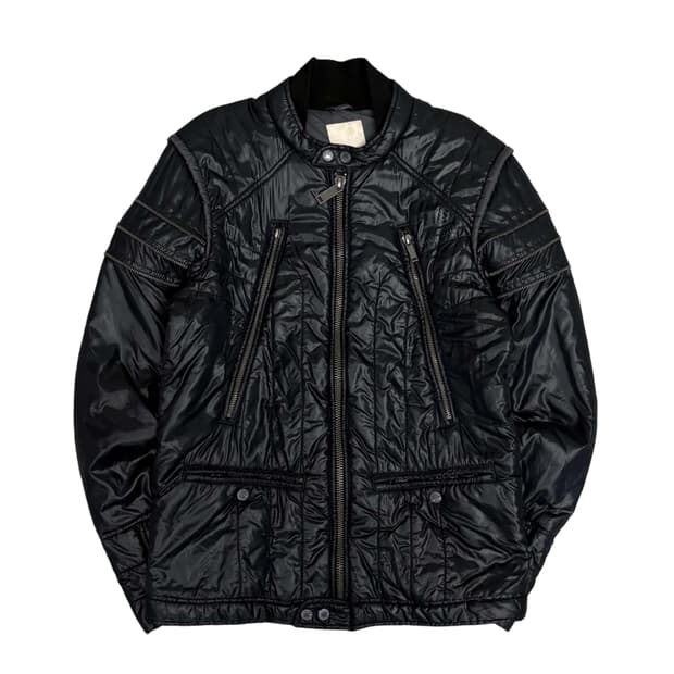 디젤 유틸리티 멀티포켓 블랙 라이더 패딩 자켓(S)