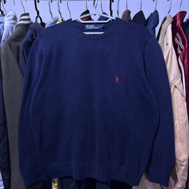 폴로 랄프로렌 네이비 니트 l