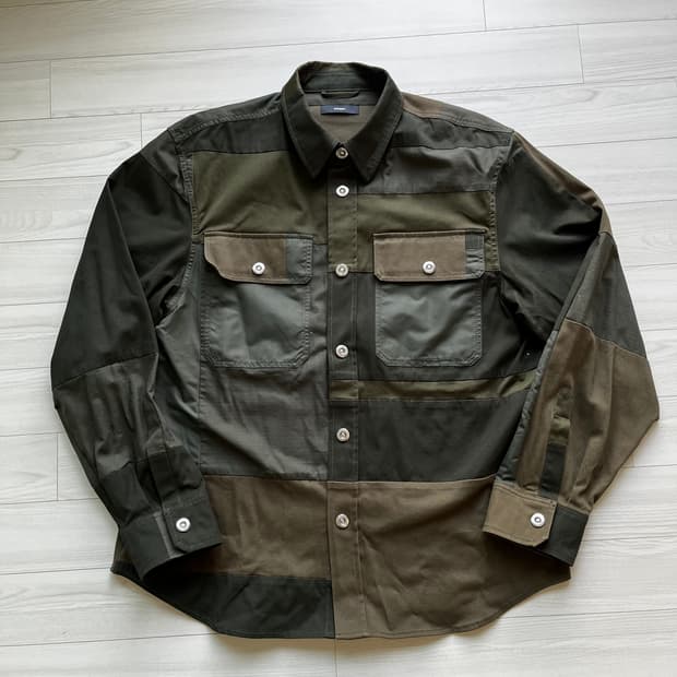 Military Oversize Patchwork Jacket