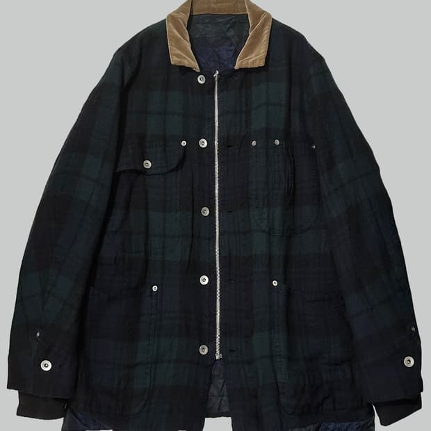 사카이 리버시블 축융 울 자켓