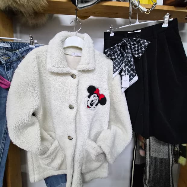 미키패치 뽀글이 자켓. ouvir 코듀로이 버뮤다팬츠