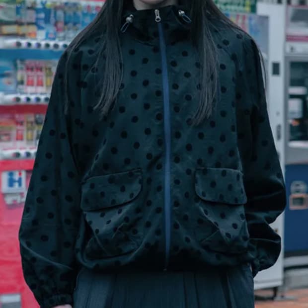 오헤시오 도트 바람막이 판매합니다
