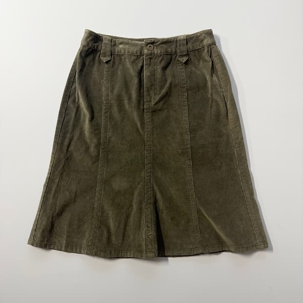 에디바우어 코듀로이 스커트