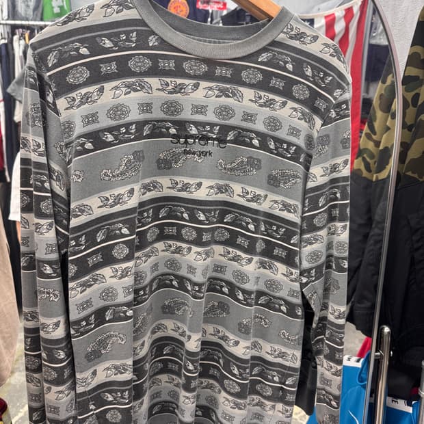 슈프림 긴팔 롱슬리브 