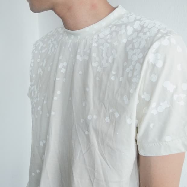 메종 마틴 마르지엘라 x h&m confetti printed tee
