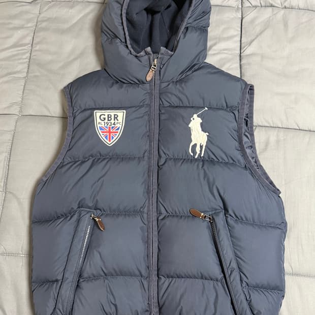 폴로 랄프로렌  빅포니 브리튼 패딩조끼 네이비