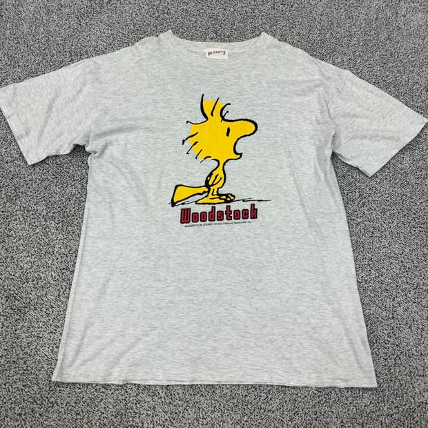 PEANUTS 80-90s 싱글스티치 반팔티