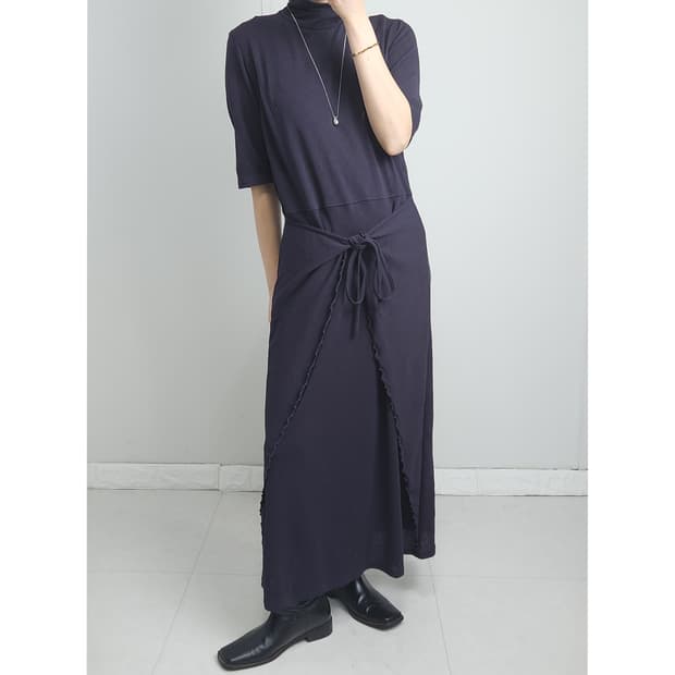 타이 랩 맥시 원피스