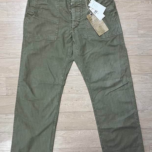 RRL 헤링본 퍼티그 팬츠