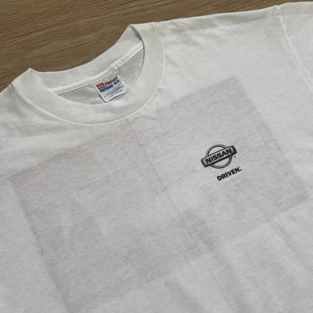 L 90s hanes 닛산 프로모 티셔츠