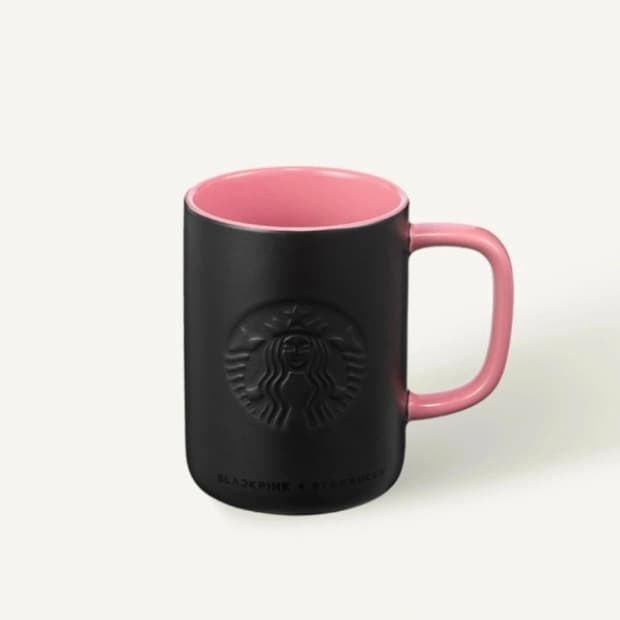 스타벅스 블랙핑크 머그컵