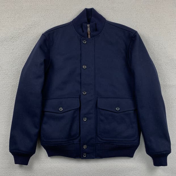 폴로 랄프로렌 멜튼울 A-1 유틸리티 자켓 네이비