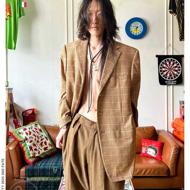 Ermenegildo Zegna Check Wool Old Blazer 