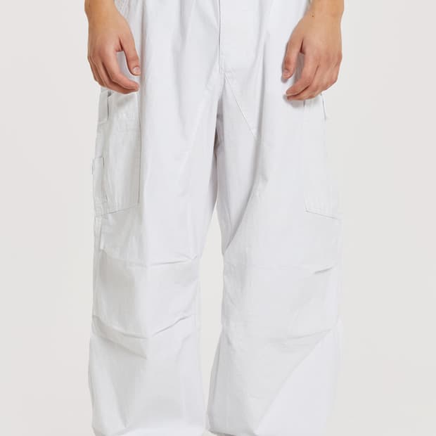 제이디드 런던 파라슈트 팬츠 화이트 s