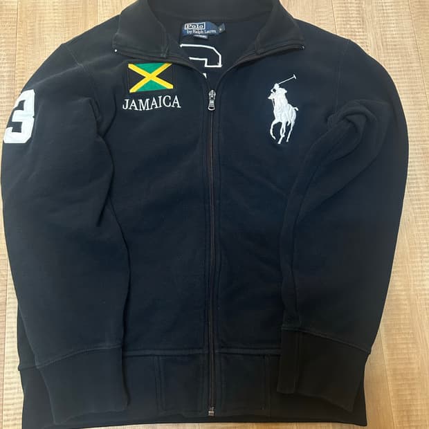 폴로 빅포니 자메이카 집업 블랙