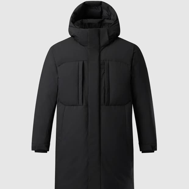 코오롱 남성 롱 헤비 다운 패딩