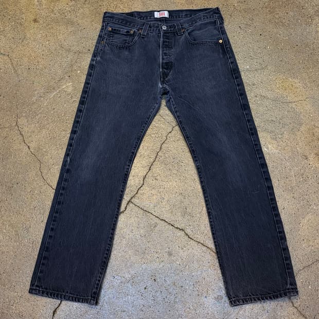 00s 미국 빈티지 리바이스 501 블랙진 청바지