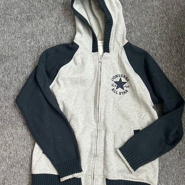 컨버스 빈티지 후드 집업 