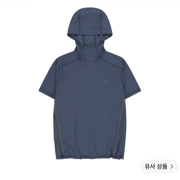 산산기어 후디드 포켓 티셔츠 블루