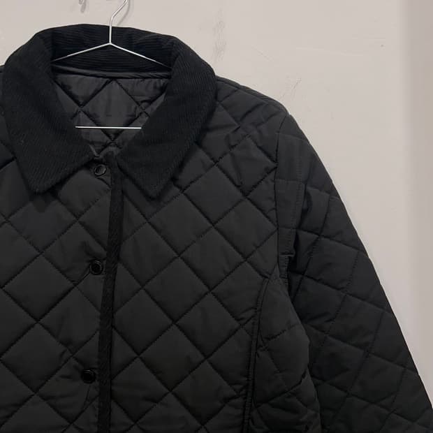 릴리전 런던 코듀로이 카라 버튼 퀼팅 자켓