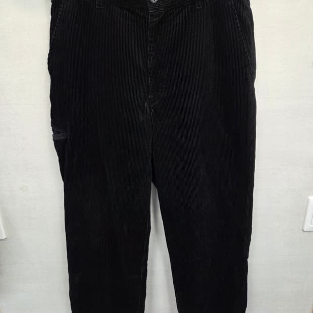 유니클로 u 와이드 코듀로이 팬츠 블랙 85 대략 32