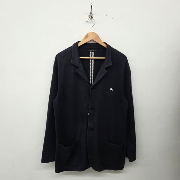 버버리 블랙 라벨 네이비 가디건 남L