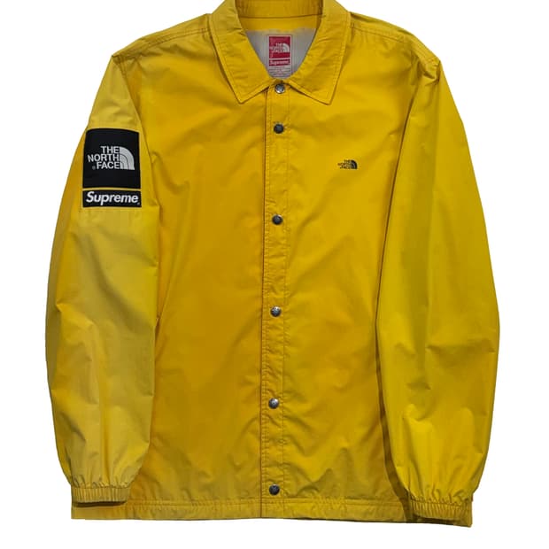 슈프림 x 노스페이스 패커블 코치 자켓 옐로우