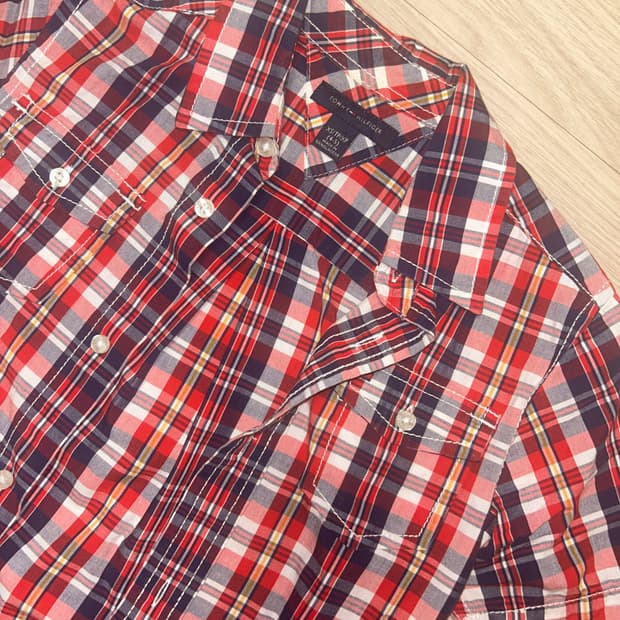 빈티지 TOMMY HILFIGER 타미힐피거 크롭 반팔티