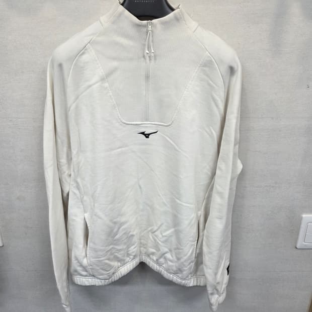 미즈노 하프집업 센터로고 맨투맨 xl