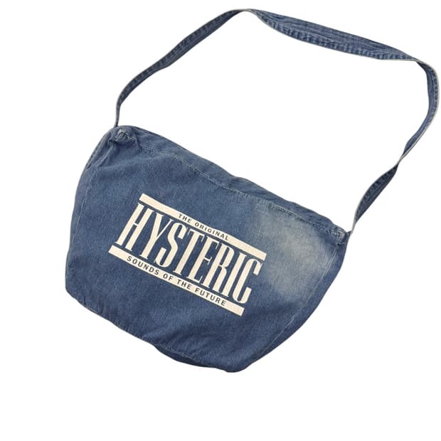 히스테릭글래머 x H.UNIT 데님 숄더백 블루