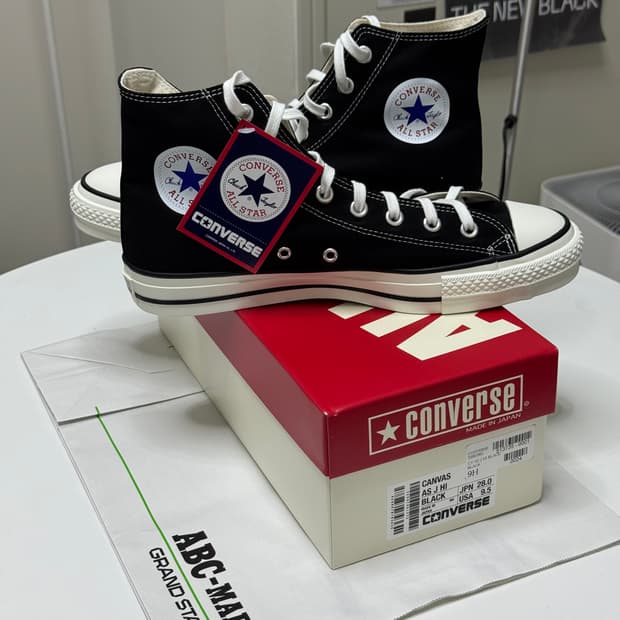 새상품 280) 컨버스 재팬 제이옥스 블랙