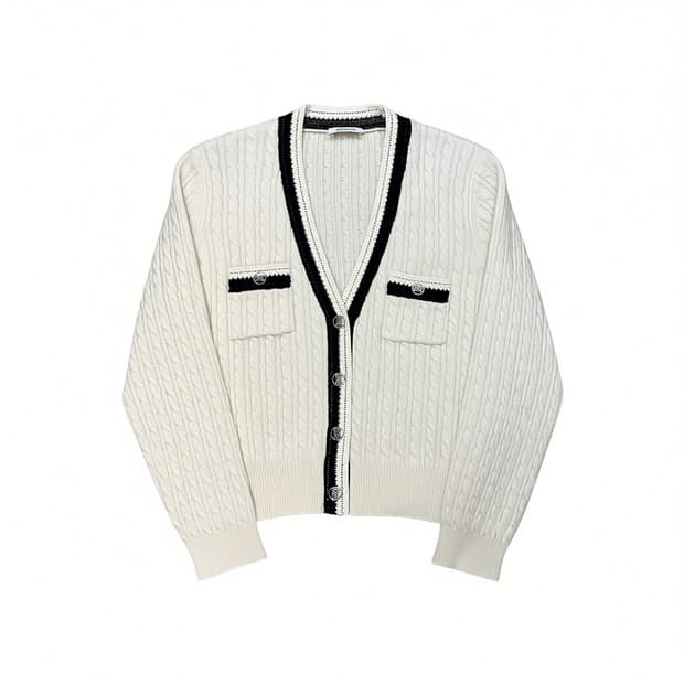 산드로 울캐시미어 가디건