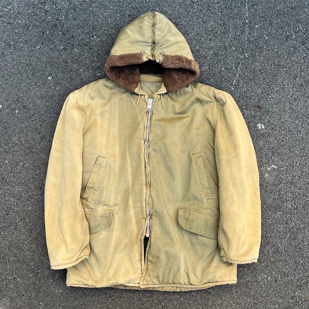 [L] 70s 선페이딩 밀리터리 파카