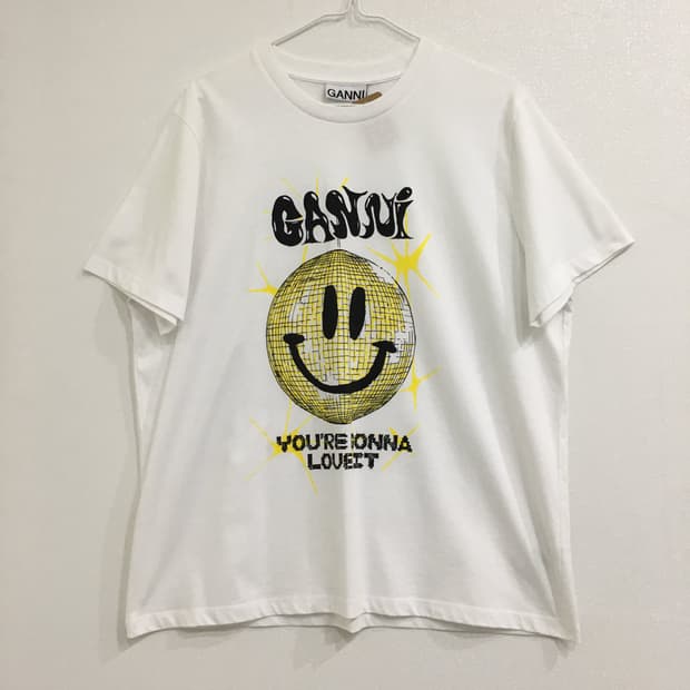 GANNI 가니 스마일 반팔 티셔츠 L