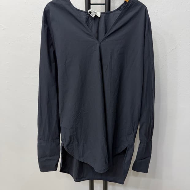 정품) COS 코스 블랙 긴팔 블라우스 34