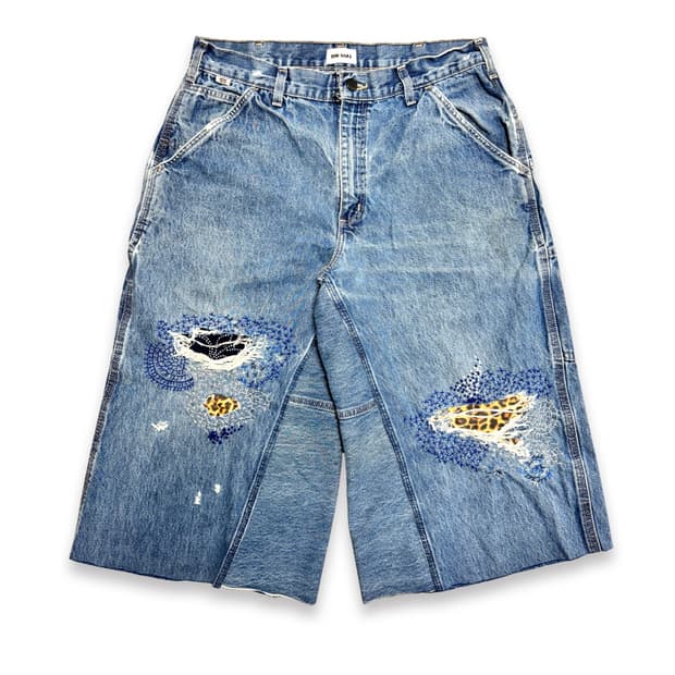 Carhartt Boro Sashiko Distressed Shorts